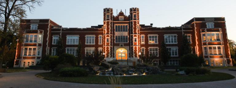 Pioneer Hall at sunrise